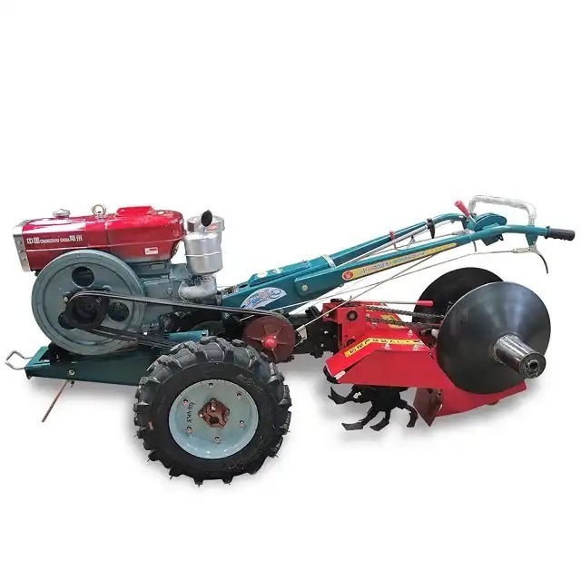 Buy 2 Wheel Small Farm Hand Tractor 15HP Two Wheel Farm Walking Tractor Mini Tractor For Farming for sale