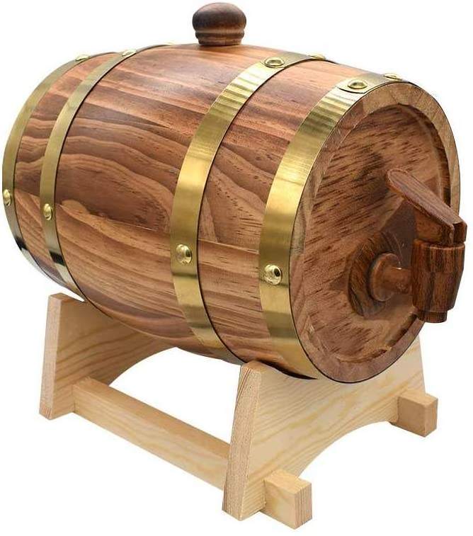 Hot selling Cheap red wooden oak barrel 1.5L wine barrel furniture oak wine barrels for sale