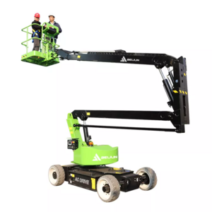 Off Road Driving Tracked Crawler Articulated Boom Lift Aerial Cherry Picker for Agriculture