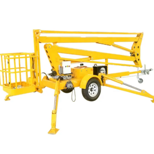 2024 Truck-mounted Narrow Mini Telescopic Articulated Folding Towable Cherry Picker Used Boom Lift for Sale