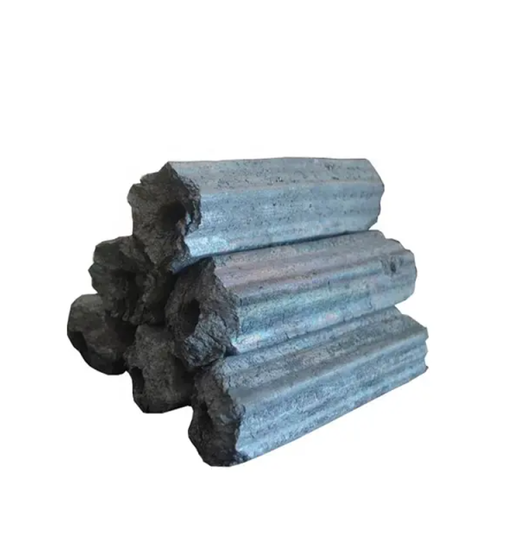 Wholesale custom Briquette Hexagon hardwood lump charcoal bbq grills black 50kg bags 25tons round shisha charcoal Low Price