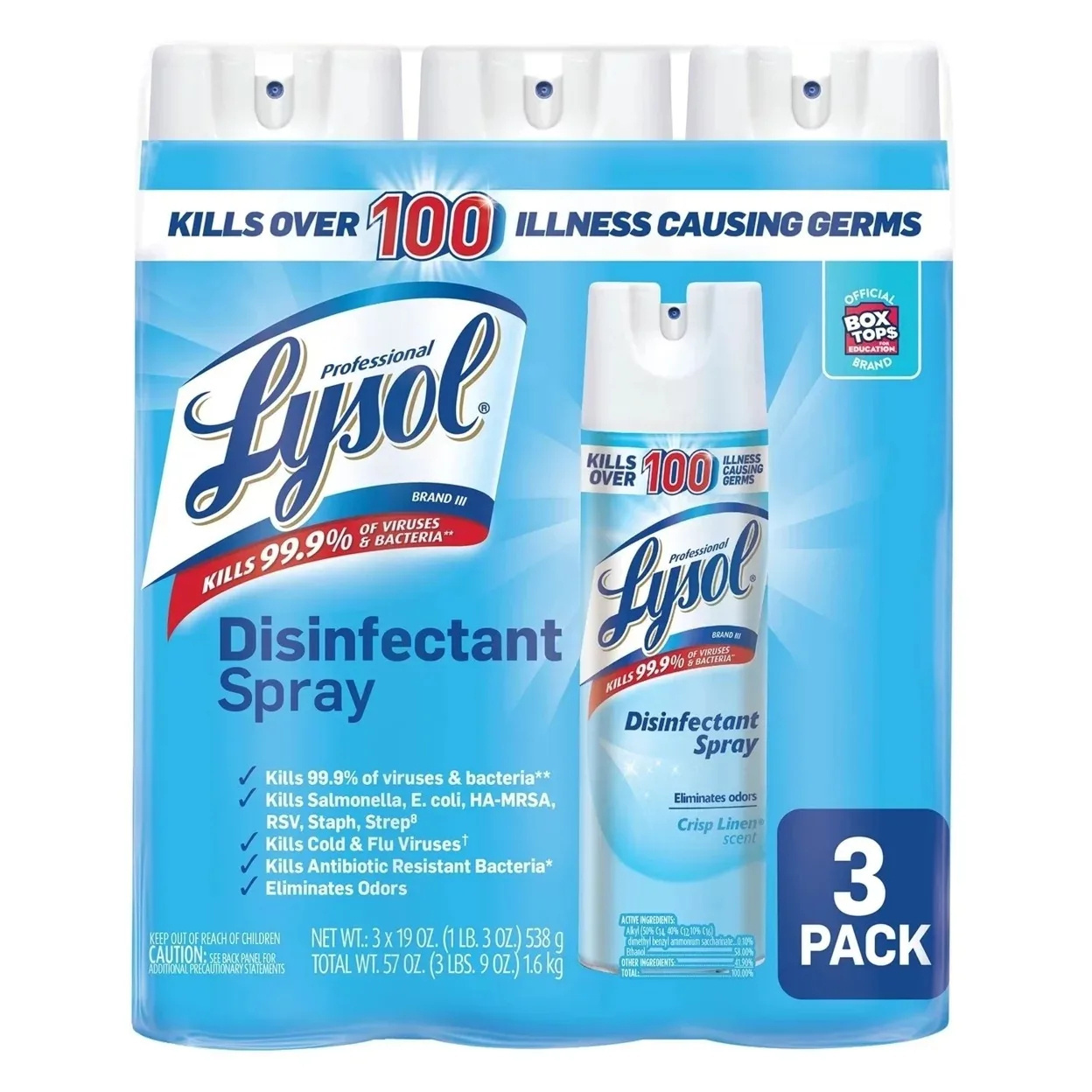 Exporter Premium Quality 12 Can Professional Lysol Surface Eliminates Odors and Prevents Growth of Mold and Mildew