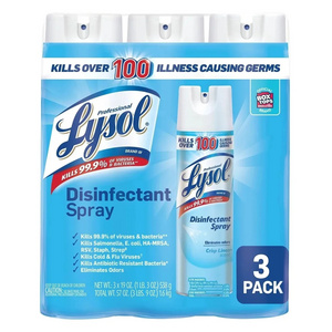 Exporter Premium Quality 12 Can Professional Lysol Surface Eliminates Odors and Prevents Growth of Mold and Mildew