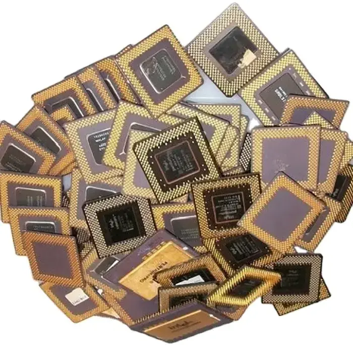 Wholesale CPU Scrap Intel 486 & 386 CPU / Computer Ram Scrap / CPU Ceramic Processor Scrap With Gold Pins Low price