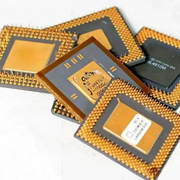 Wholesale CPU Scrap Intel 486 & 386 CPU / Computer Ram Scrap / CPU Ceramic Processor Scrap With Gold Pins Low price