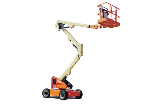 Towable articulated telescopic boom lift cherry picker hydraulic lift