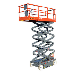 Towable articulated telescopic boom lift cherry picker hydraulic lift