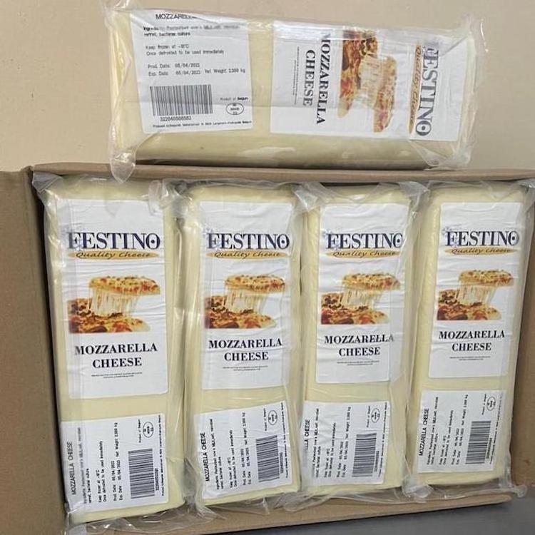 FESTINO HARD MOZZARELLA CHEESE 2.3 KG BRAND FOR SALE/ BEST BRAND MOZZARELLA CHEESE ANALOG PRICE