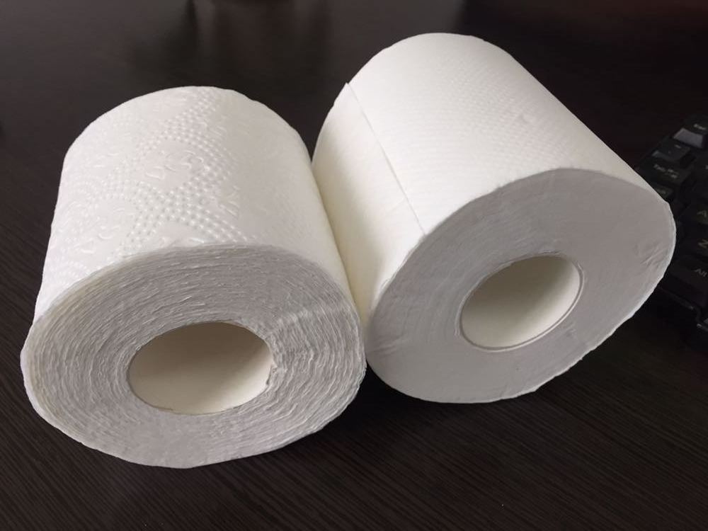 Quality White Color 2 Layers 100%Wood Pulp Toilet Paper Household Pink Toilet Tissue