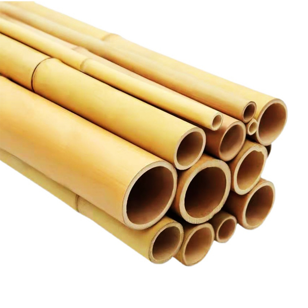 High Quality Wholesale Raw Bamboo Pole Cane Agriculture Supporting Pole For Garden