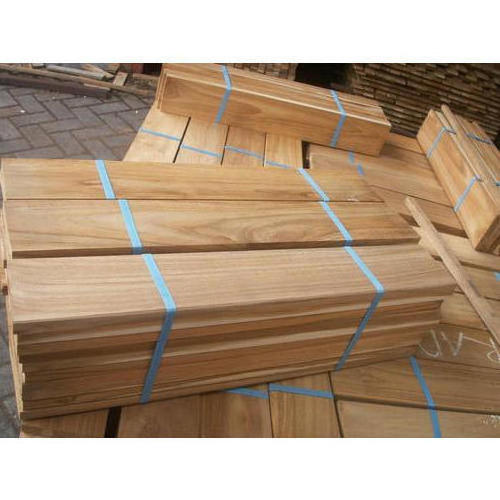 Raw Solid Burma Teak Wood Slab Decking Raw Plank Wood Board for Flooring Wood Veneer Slab Raw Material