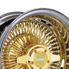 Alloy Gold Wire Wheels 100 Spoke\High quality gold / silver forged spoke chrome wire car wheels alloy rims