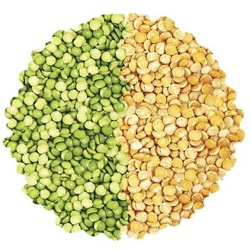 High quality organic shelled yellow peas