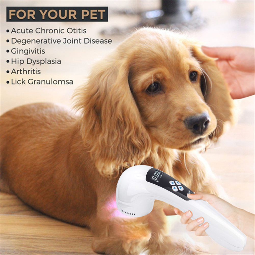 Rechargeable & Portable Vet Device for Pets Red Light Laser Therapy for Pain Relief Muscle & Joint Pain from Dog Arthritis