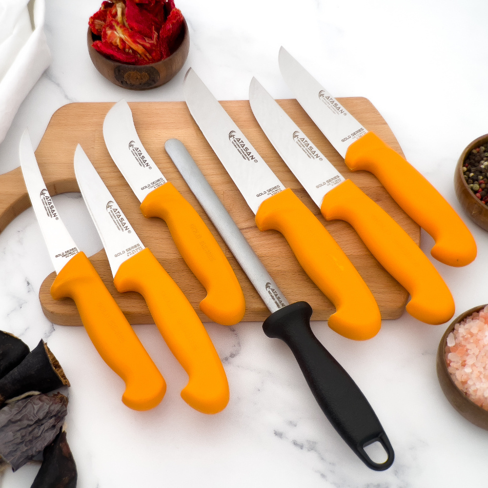 New Arrivals Butcher House Kitchen Knife 7pcs Set / Kitchen /Chefs Knives Professional Kitchen Knife Sets Stainless Steel