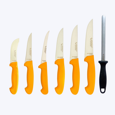 New Arrivals Butcher House Kitchen Knife 7pcs Set / Kitchen /Chefs Knives Professional Kitchen Knife Sets Stainless Steel