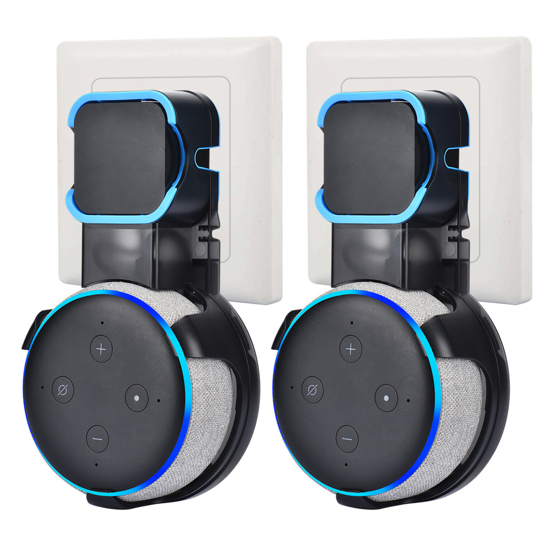 Wall Mount for Alexa Echo Dot hanger 3rd generation Compact Bracket Case Built-in Cable Management echo dot 3 wall holder