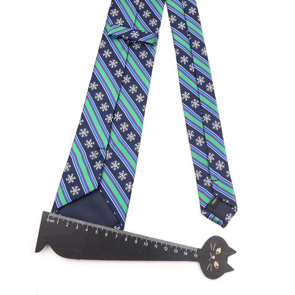 New 7.5CM wide version of European and American Foreign Trade Express Christmas element tie