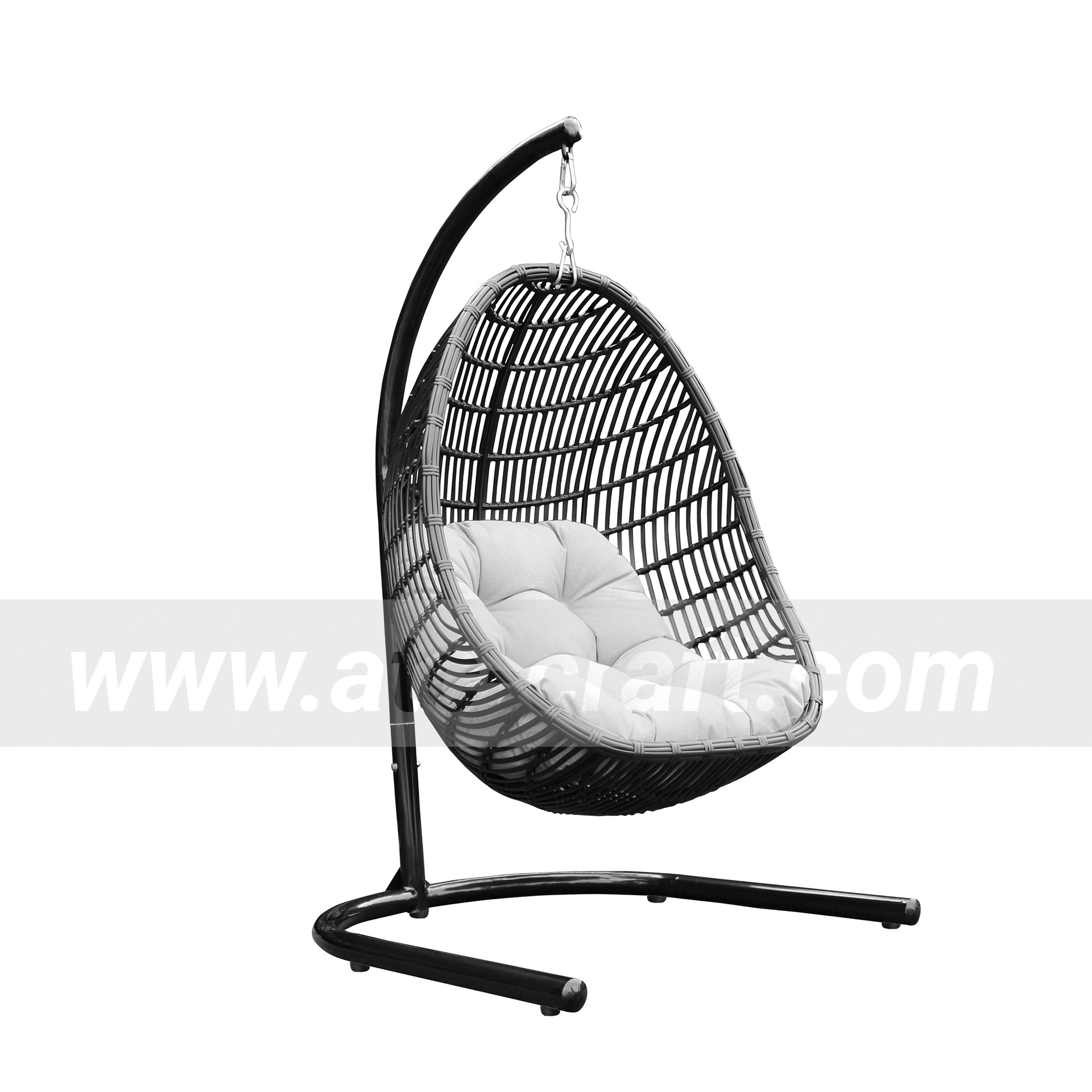 Poly rattan bamboo pretty outdoor relax mini balcony swing chair furniture Rattan Egg Chair Outdoor Garden Furniture - Hammock