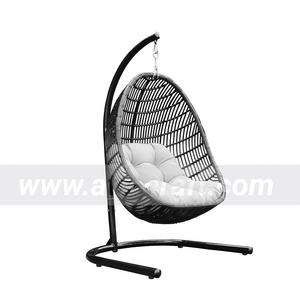 Poly rattan bamboo pretty outdoor relax mini balcony swing chair furniture Rattan Egg Chair Outdoor Garden Furniture - Hammock