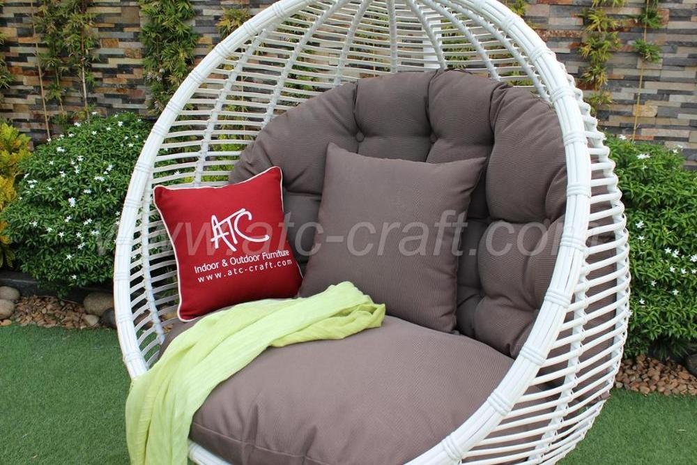 Half Moon Shape Synthetic Rattan Hammock - Swing Chair Balcony Garden Outdoor Furniture