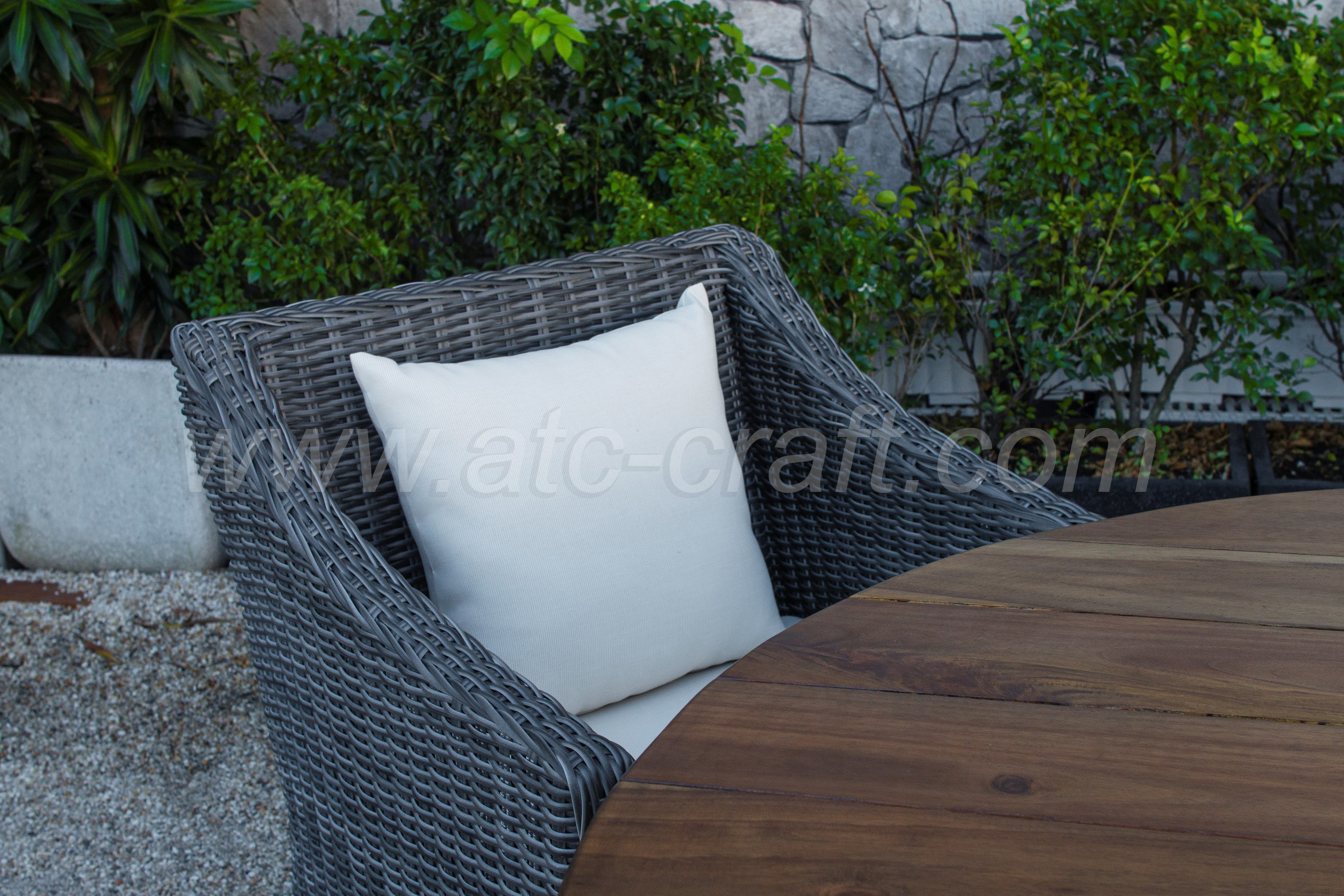 Synthetic PVC Rattan Coffee and Dining Set For Outdoor Garden Patio Wicker Furniture