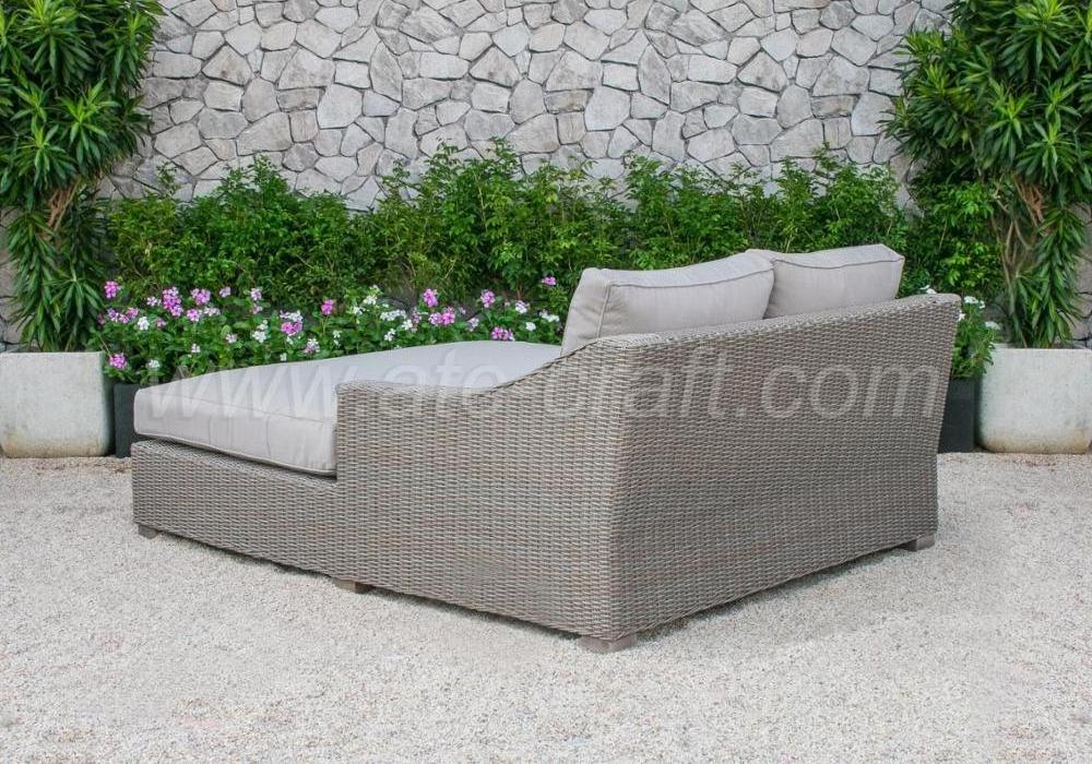 Stunning Design Wicker Double Daybed Outdoor Furniture