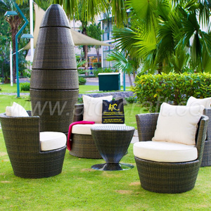 Garden Dining Set Wicker Furniture