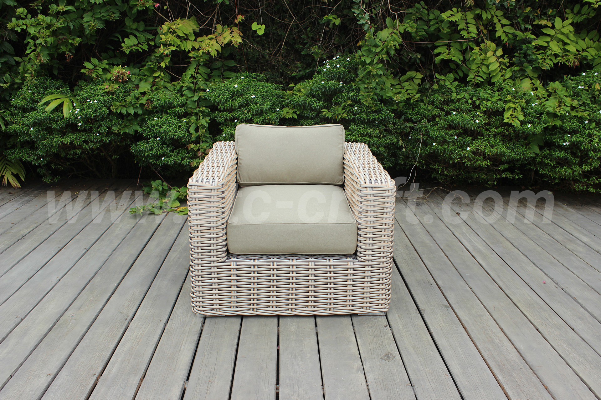 Modern Luxury L-Shape Sectional Sofa Set Fabric-Covered Rattan Wicker Furniture Cushions Outdoor Living Room Villa Garden Patio