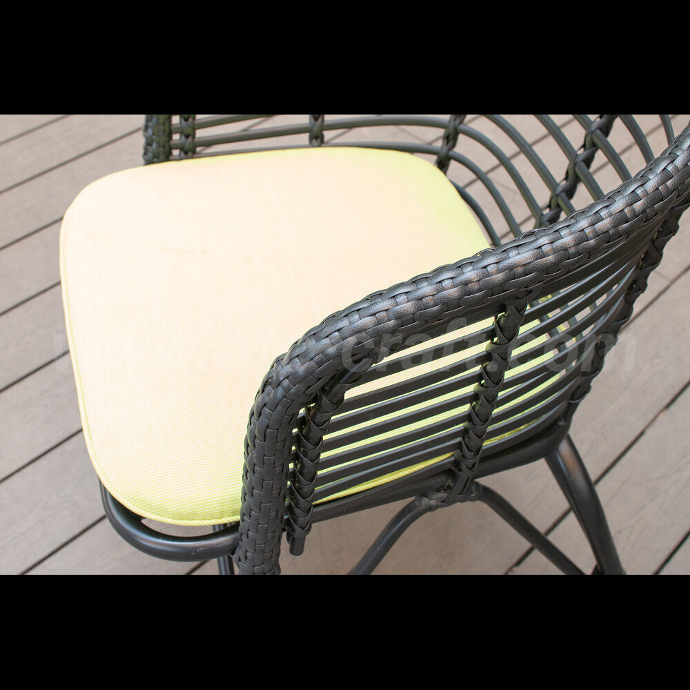 Modern Black Patio Poly Bamboo And Rattan Wicker Aluminum Frame Colorful Pillow Coffee Sets For Garden Patio Hotel Use