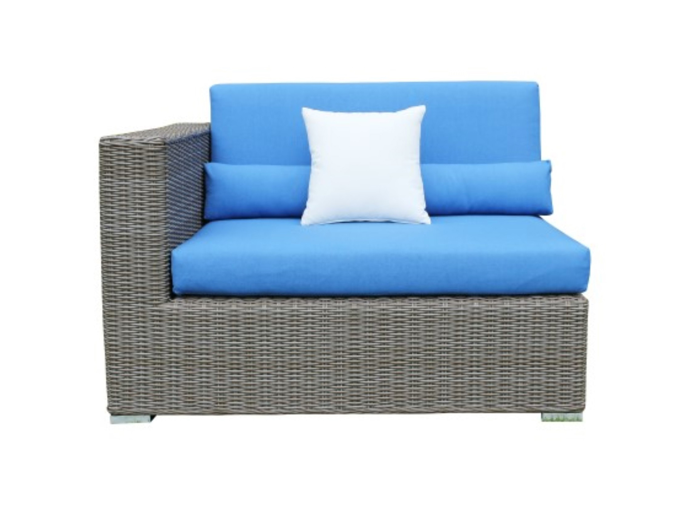 The Most Luxurious Design Outdoor Blue Wicker Rattan Sofa Set From Vietnam