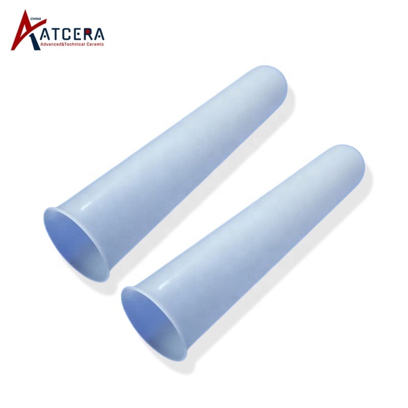 High temperature and corrosion resistance opaque quartz milky white glass tube sandblasting frosted quartz glass pipe