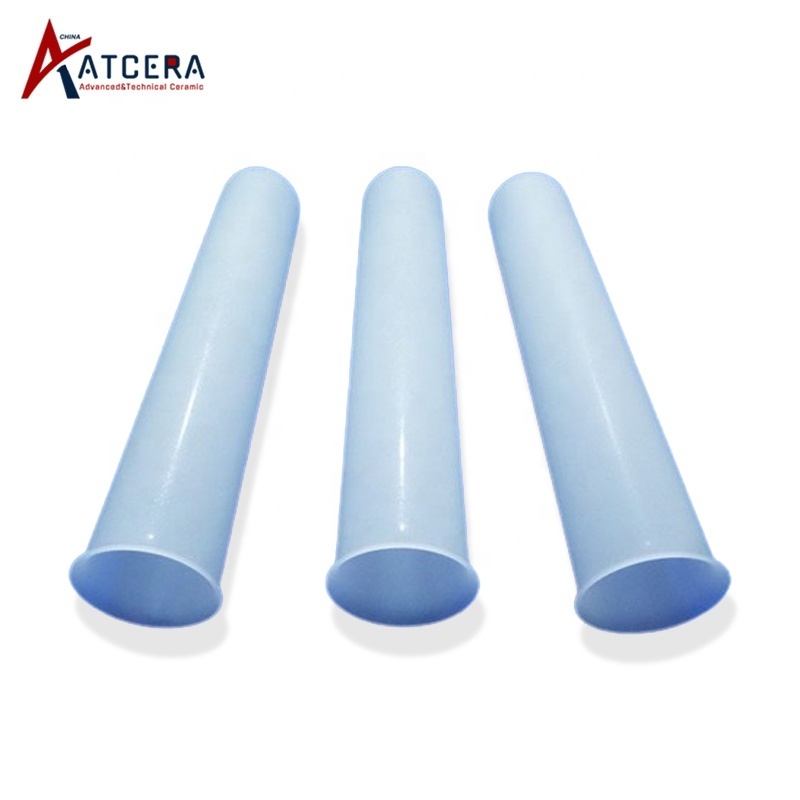 High temperature and corrosion resistance opaque quartz milky white glass tube sandblasting frosted quartz glass pipe