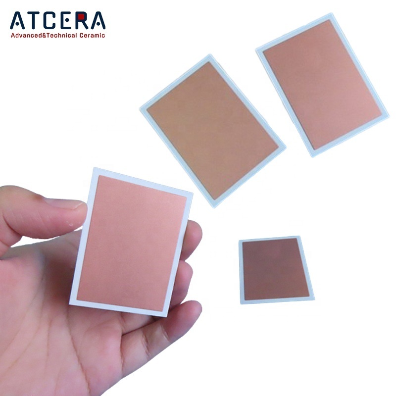 Customized DPC DBC Metallization Al2O3 Alumina Ceramic Substrate Double-sided Copper Clad Sheet Substrate for Thermoelectric