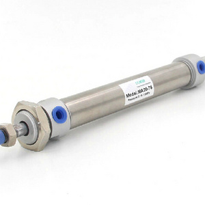 MA20 x 50 double action mini pneumatic cylinder bore 20mm stroke 50mm stainless steel