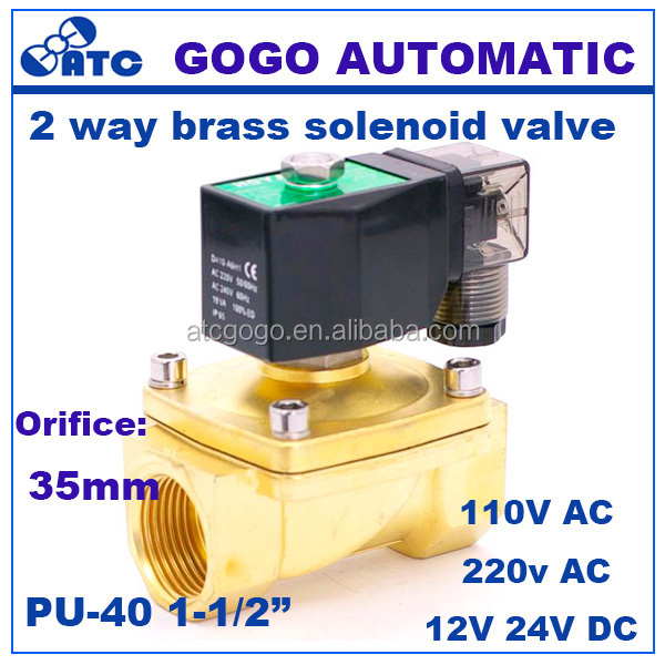 GOGOATC FKM sealed brass zinc water solenoid valve