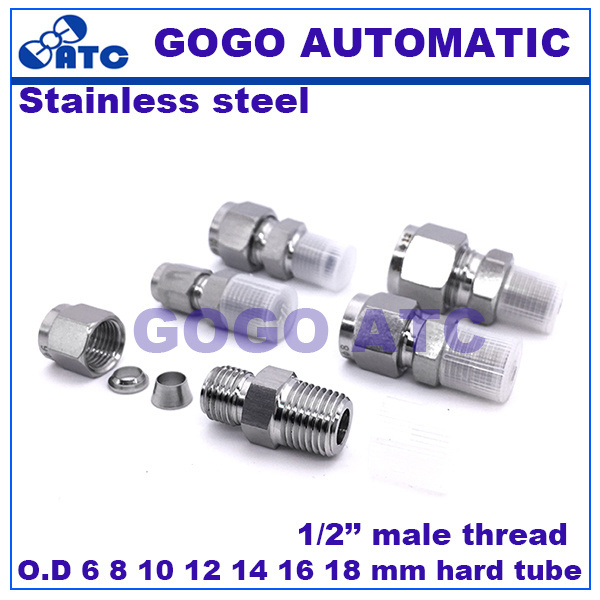 High quality ZG 1/2'' male thread O.D 12 mm hard tube compression fittings dimensions steel flanges pvc fittings catalogue