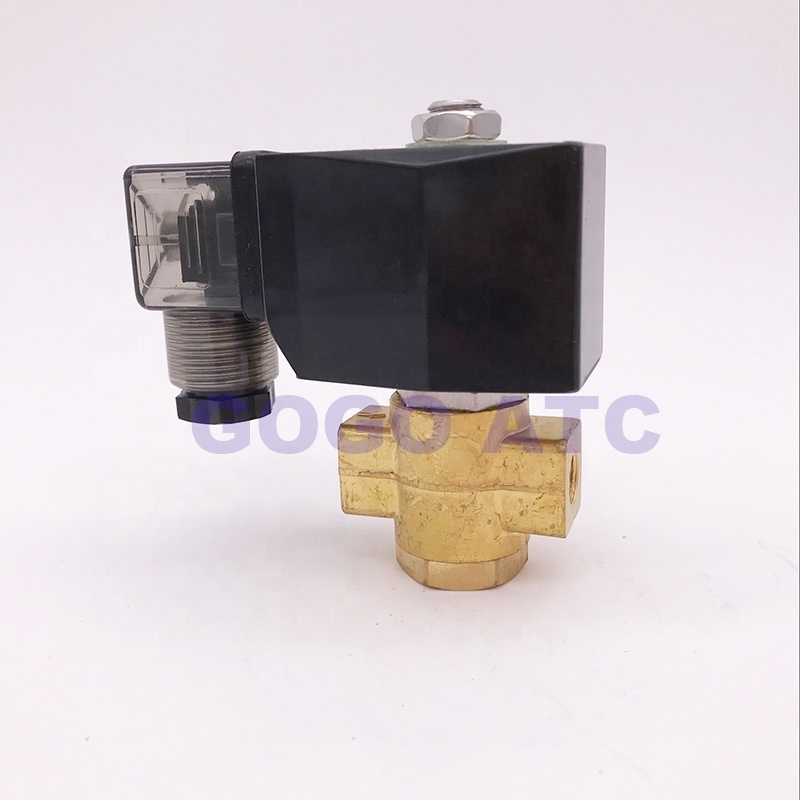 High quality 90bar brass dc 24v 12v high pressure solenoid valve