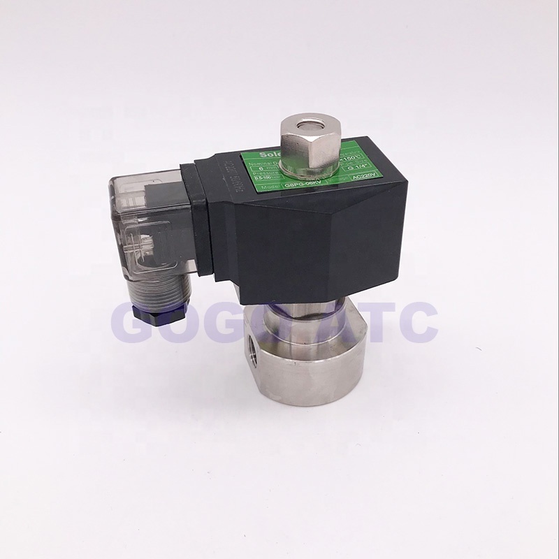 High quality 90bar brass dc 24v 12v high pressure solenoid valve