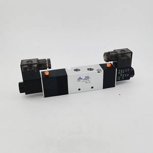 Pneumatic Air Valve 4V330E-08 1/4" 5/3 Double Solenoid Valve