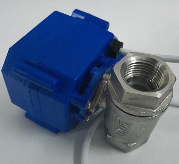 CWX-15N/Q Mini electric ball valve,CR02/CR03 3 wire motorised control valve