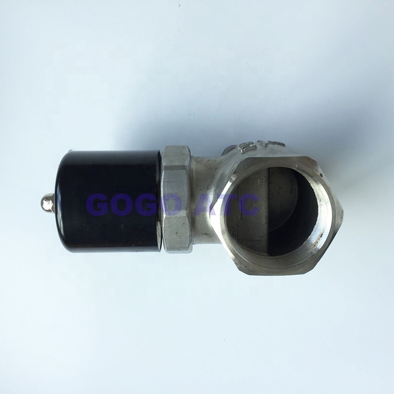 High quality 16bar high temperature 2 way water steam solenoid valve for hot water 1/2 3/4 Orifice 17mm US-15/20 normal close stainless valve