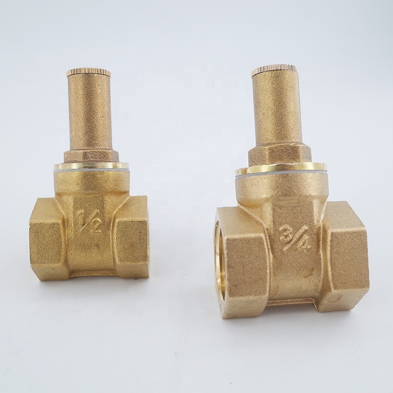 Brass gate valve with lock DN15 1/2 DN20 3/4 DN25 1