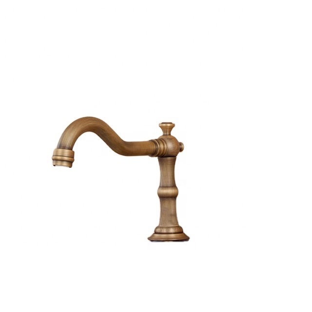 All -bronze triple -hole tapped faucet accessories antique hand wheel water faucet