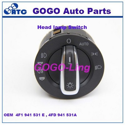 GOGO automatic Headlight Switch for Audi A6L C6 OEM 4F1 941 531 E , 4FD 941 531A