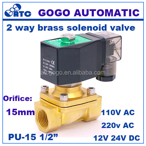 GOGOATC FKM sealed brass zinc water solenoid valve