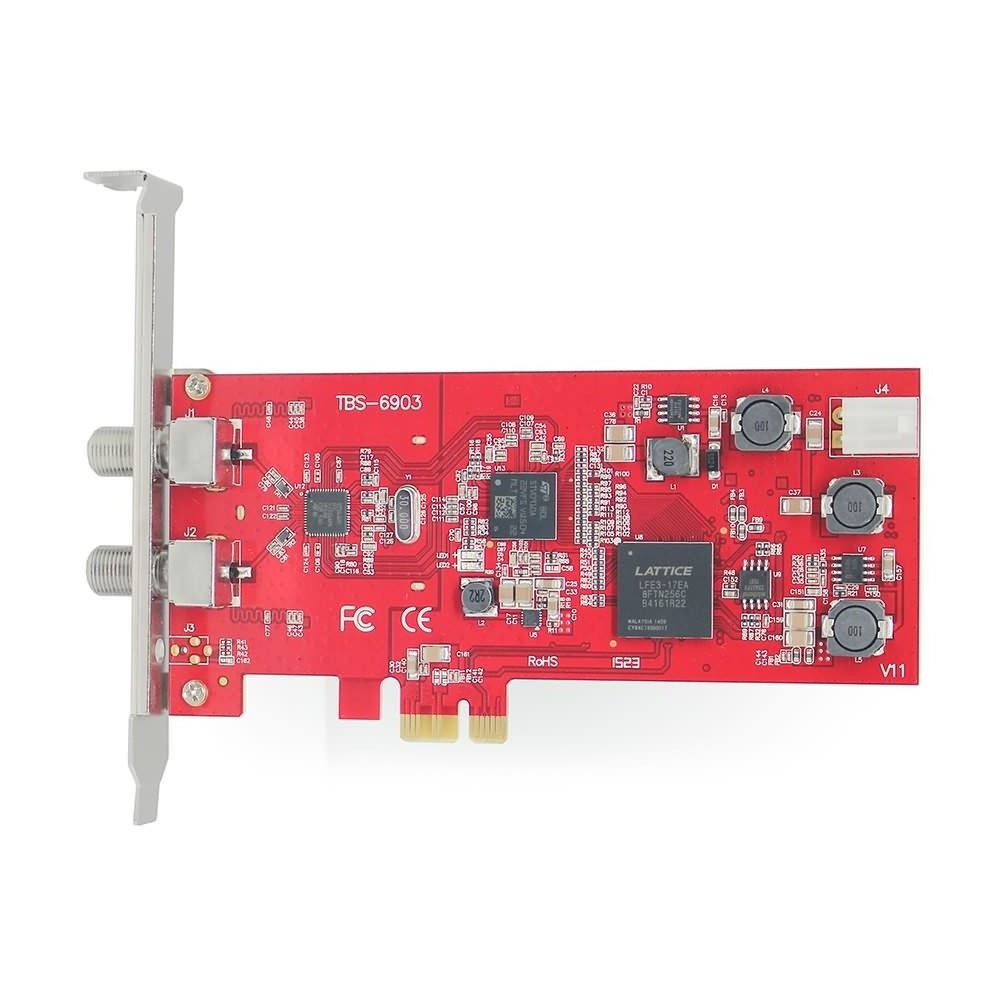 TBS6903 TBS-6903 6903 Dual DVD S2 Professional level digital satellite TV Tuner card with PCI Express interface