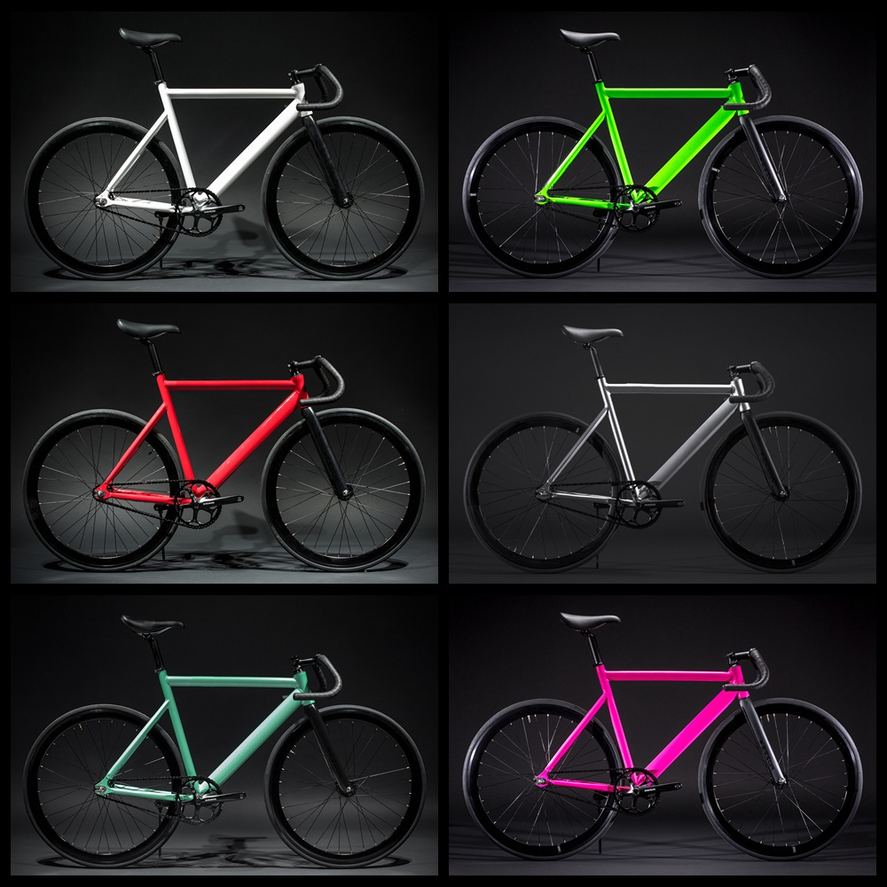 Fixed Gear Bike -Track 7 Aviation 7005 Aluminum Alloy Frame Sports Road Bicycle alloy fixie bike fixed gear