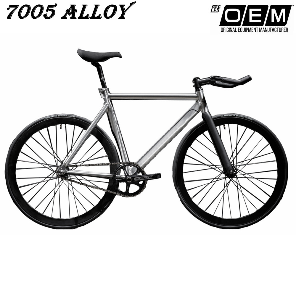 Fixed Gear Bike -Track 7 Aviation 7005 Aluminum Alloy Frame Sports Road Bicycle alloy fixie bike fixed gear