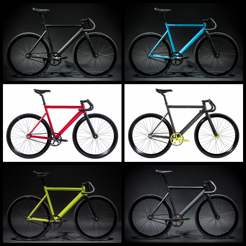 Fixed Gear Bike -Track 6 Matte Red Alloy Single Speed Road cycles bicycle fixie